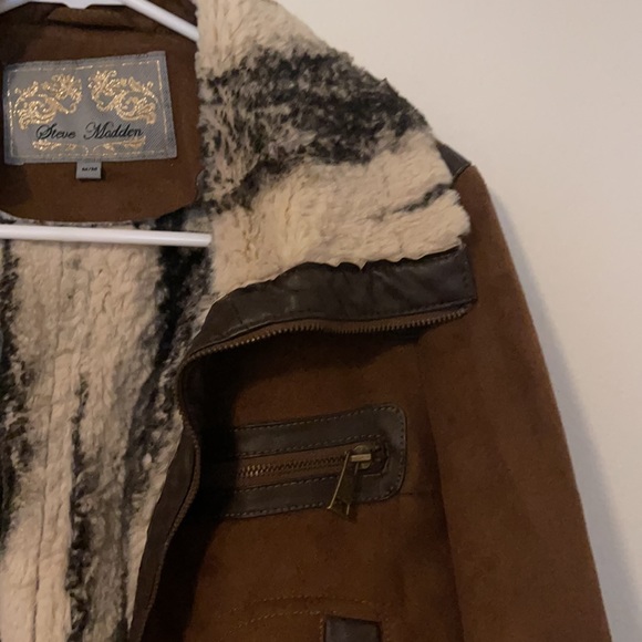 Steve Madden Fully Lined Fur & Suede Jacket. - Picture 5 of 5